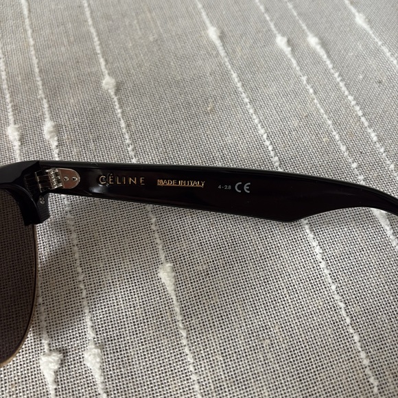 Celine Black and Gold Sunglasses - Picture 6 of 11